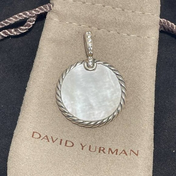 David Yurman Jewelry - David Yurman Disc Elements Reversible Pendant Black Onyx White Mother of Pearl